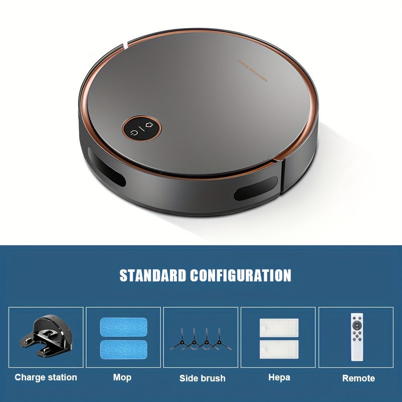 Robot vacuum cleaner with infrared sensing, rechargeable lithium battery, dual power options, US plug, ideal for home and pet owners.