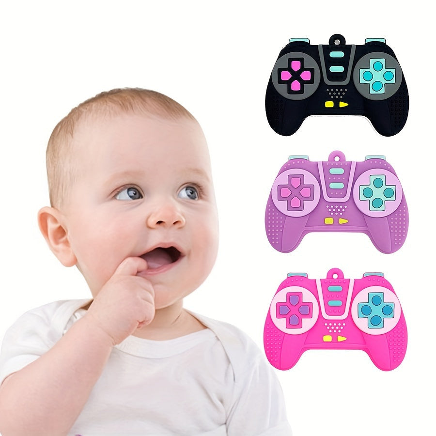 Silicone Simulation Remote Control Game Handle Baby Teething Toy - Perfect Gift for Baby to Prevent Eating