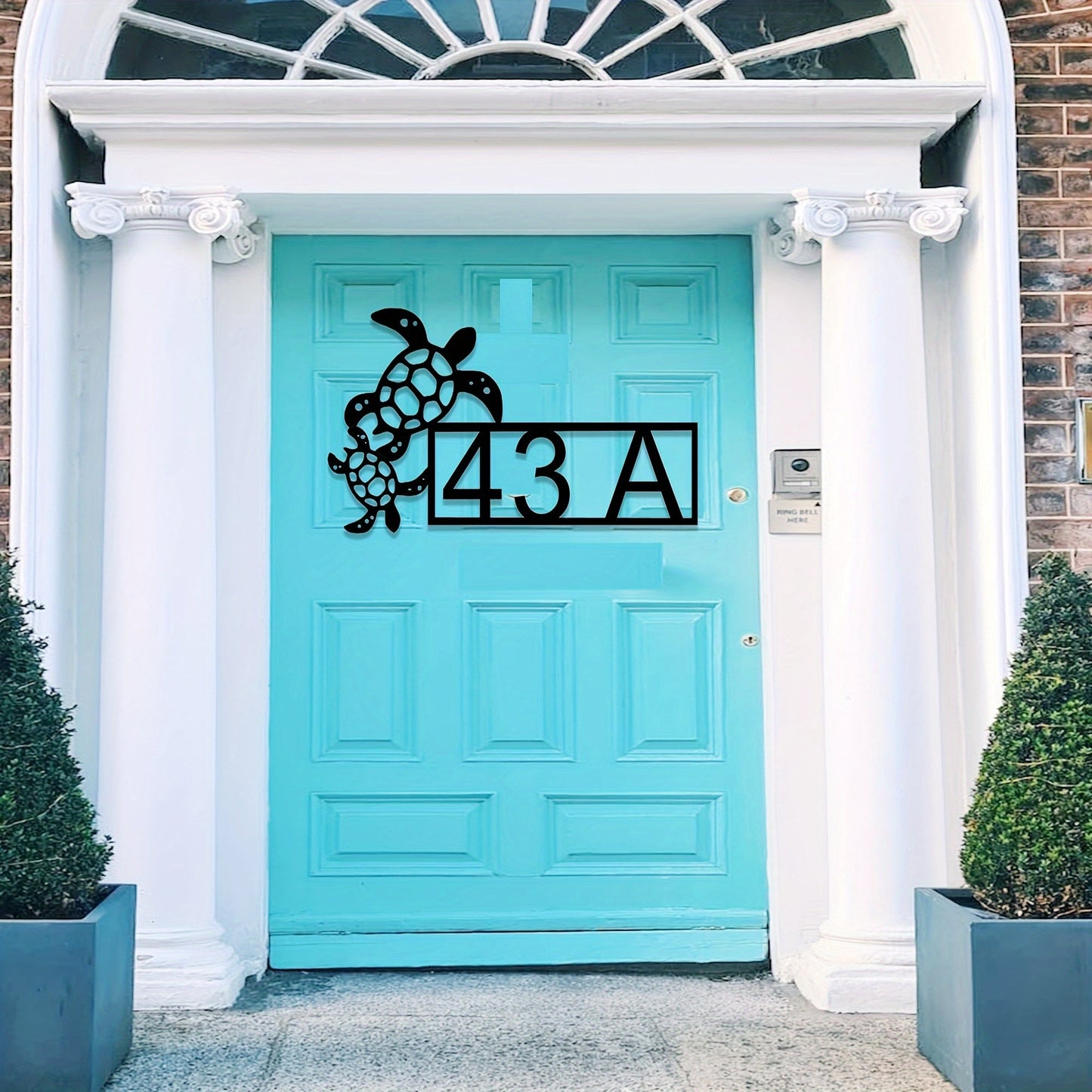 Customize your address with our Sea Turtles Address Sign. Personalize it to make it your own! This unique Turtle Door Hanger can also be used as Sea Turtle Wall Decor to add a touch of the beach to your home.