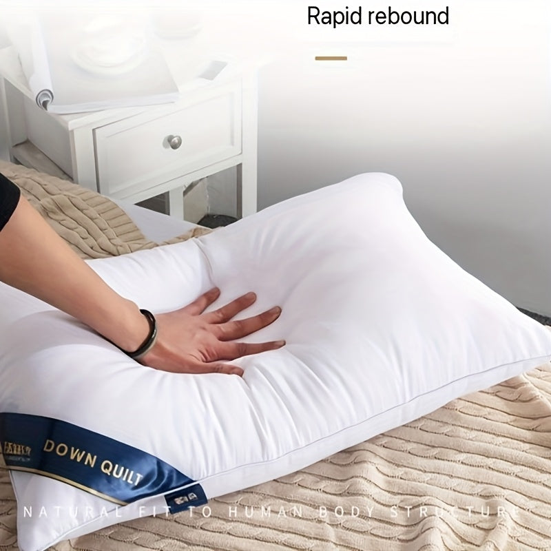 2 Five-Star Hotel Style Cervical Pillow Cores: Non-Collapse, Soft & Comfortable. Ideal home or festival gift.