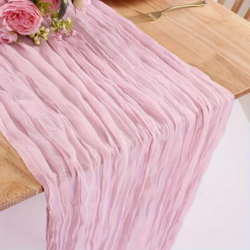 Multi-color pleated table flag - elegant dining table decor