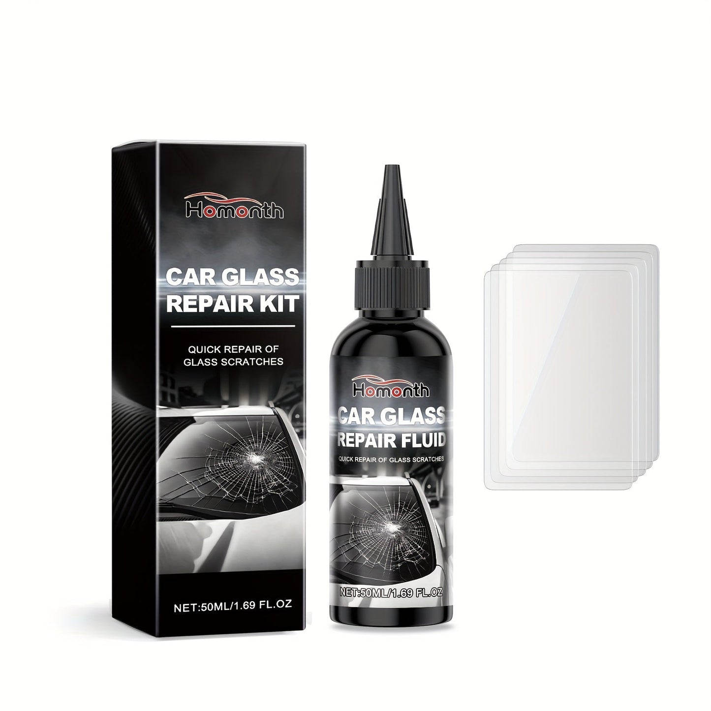 Restore your car's glass effortlessly with the 1Set Car Glass Restoration Fluid. In just a few minutes, it clears up your windshield and restores its transparency for a clear vision while driving.