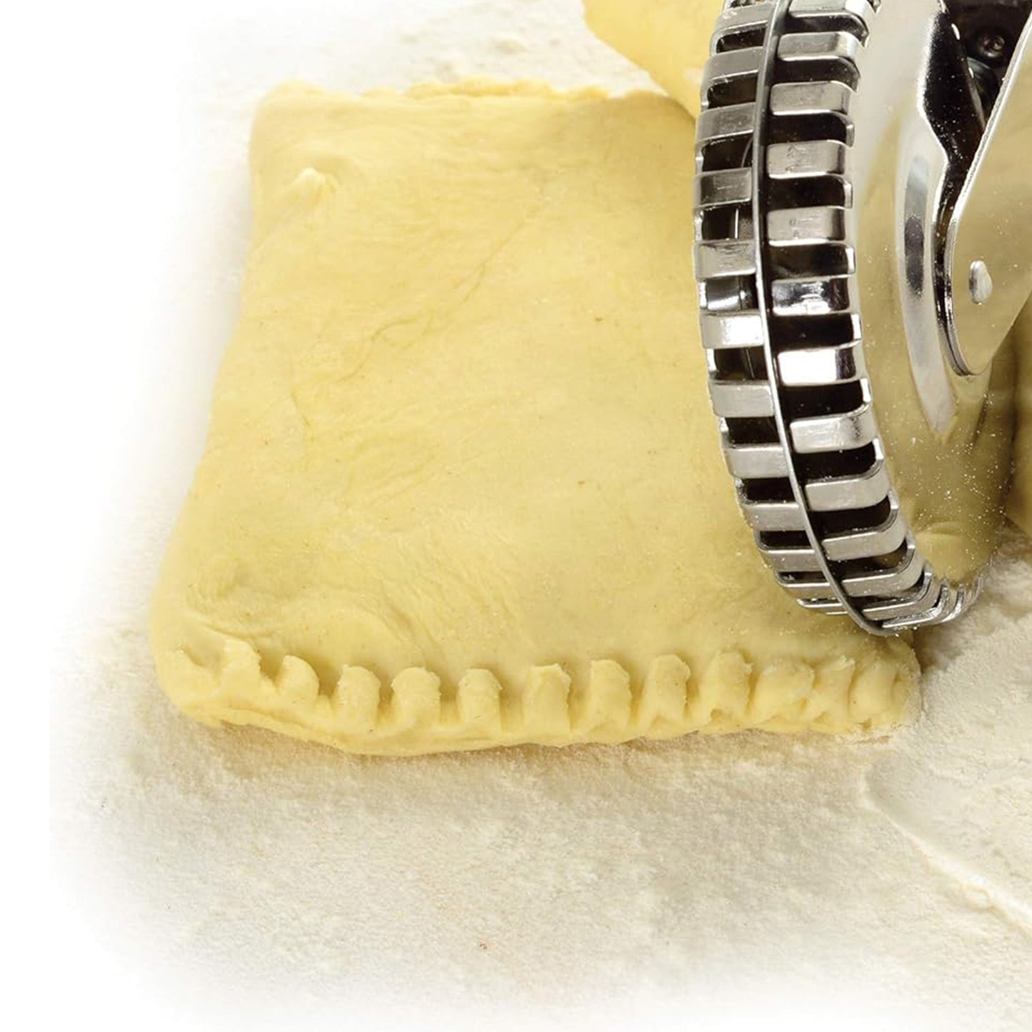 Multi-functional Stainless Steel Pastry Roller Cutter - Great for Making Pies, Ravioli & Cookies | Perfect for Halloween, Christmas, Easter, Thanksgiving | Must-Have Tool for Every Kitchen