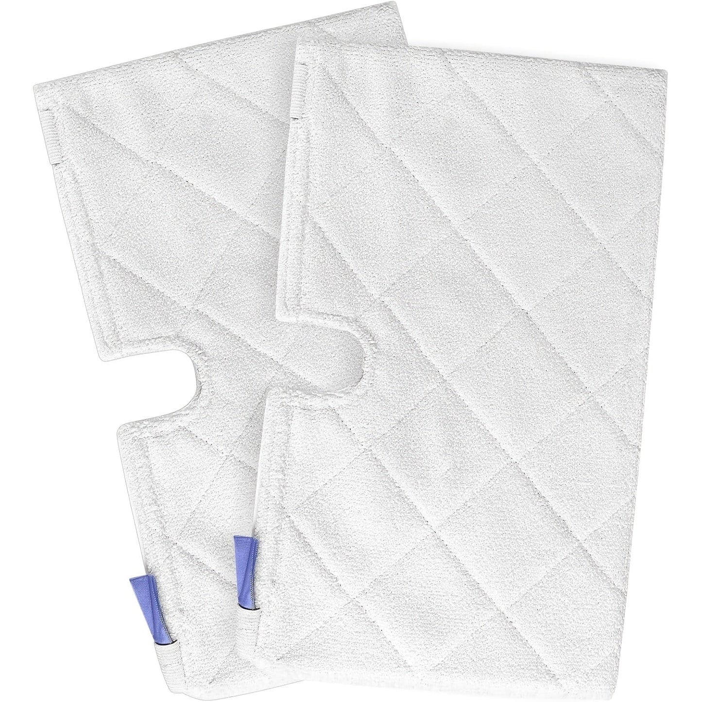 Two-pack of replacement microfiber cleaning pads for Shark Steam Pocket Mop models S3500, S3550, S3501, S3601, S3601D, S3901, S3801, and S3801CO. These pads do not require electricity.