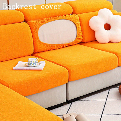 Thick Jacquard sofa cushion cover with elastic-band, perfect furniture protection for bedroom, office, or living room.