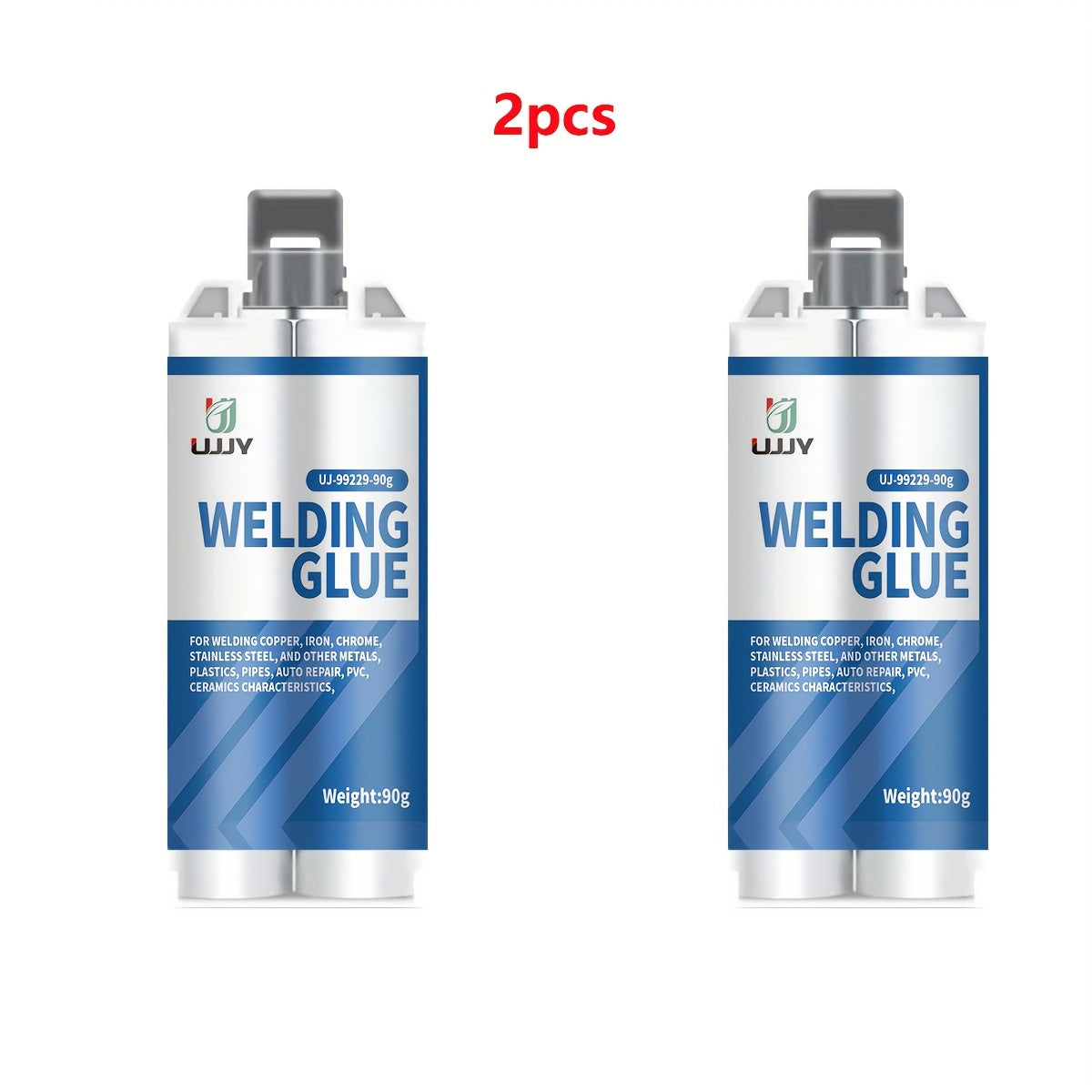 UPVY Strong Welding Glue - Waterproof, Oil-Resistant, High-Temperature Adhesive for various surfaces - Fast Curing, 80g + 30g tubes