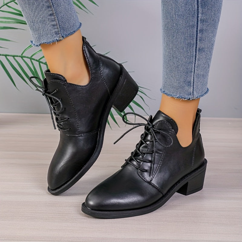 British style ankle boots for women in 2024 with hidden height increase.