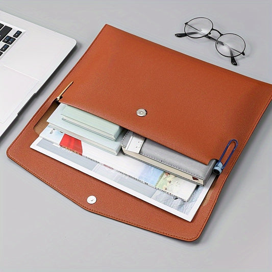 A4 paper file bag for business office storage, waterproof and portable for school or documents.