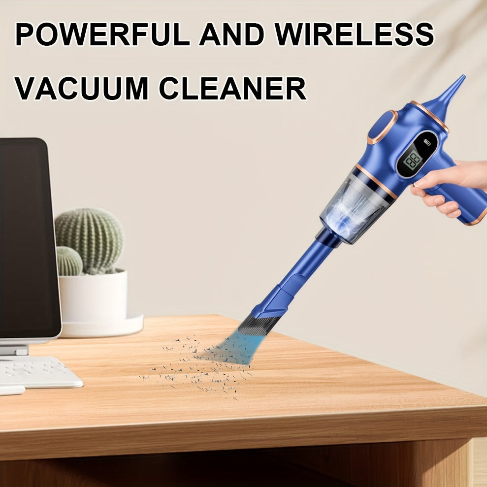 Introducing the Belibuy Ultra-Power Handheld Car Vacuum Cleaner - Powerful Suction, Conveniently Portable for Home and Car, Equipped with Dual High-Capacity Batteries, Cordless and Mini Design for Multifunctional Use