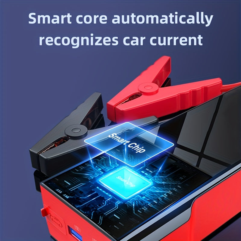 JCTST 20000mAh автомобильный пусковой аккумулятор запускает 12V автомобильный аккумулятор с током 2000A, служа в качестве аварийного бустера для запуска автомобилей.