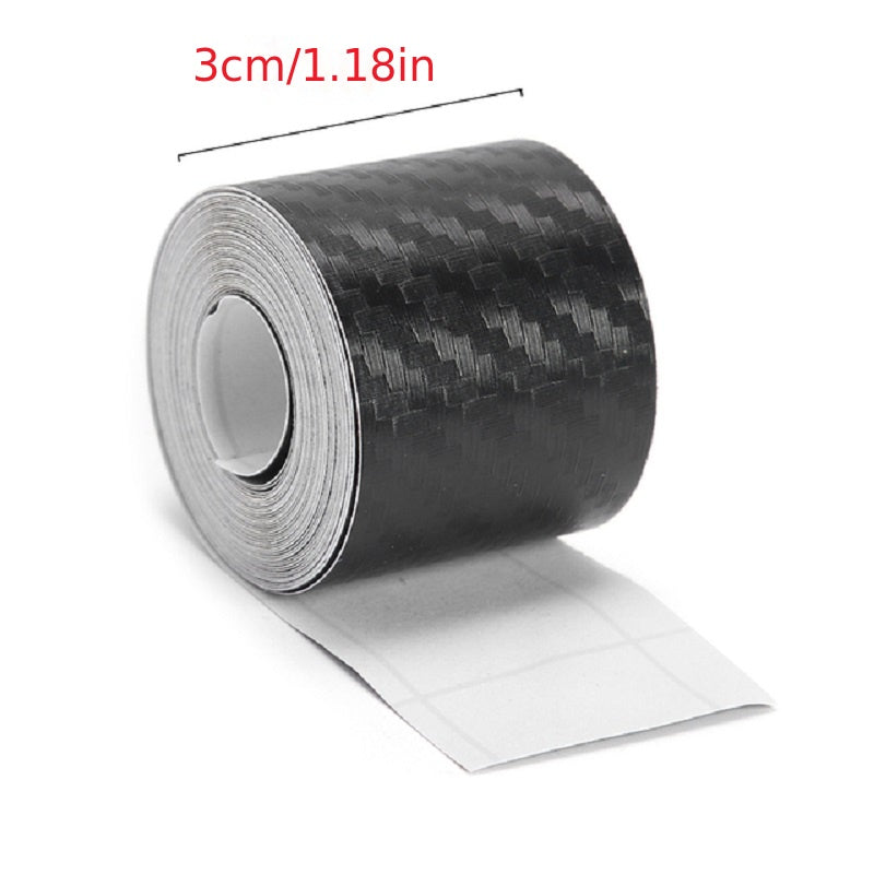 Improve car protection with DIY scratch-proof waterproof film for thresholds made of 5M carbon fiber.