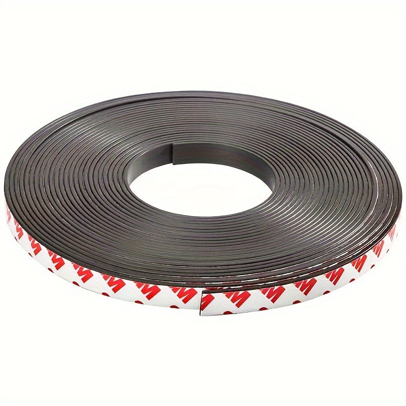 U-POLEMAG Brand's 10M Magnetic Tape Roll: Premium Self-Adhesive Flex Magnets for Hanging, Tools, and Home Decor - Perfect for Christmas, Halloween, Easter, and Thanksgiving