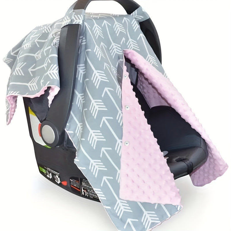 Gift your baby the ultimate comfort and protection with our Car Seat Covers. Designed for both boys and girls, this multiuse canopy is perfect for keeping your little one warm and cozy. With 2 breathable layers, these covers are universally compatible