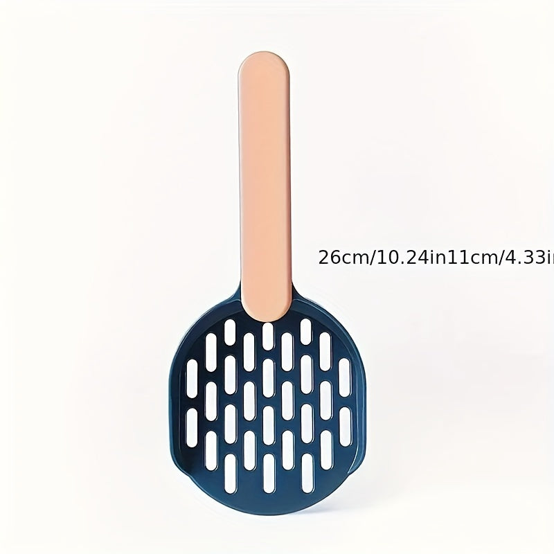 Large and small cat litter shovel set for pet toilet cleaning.