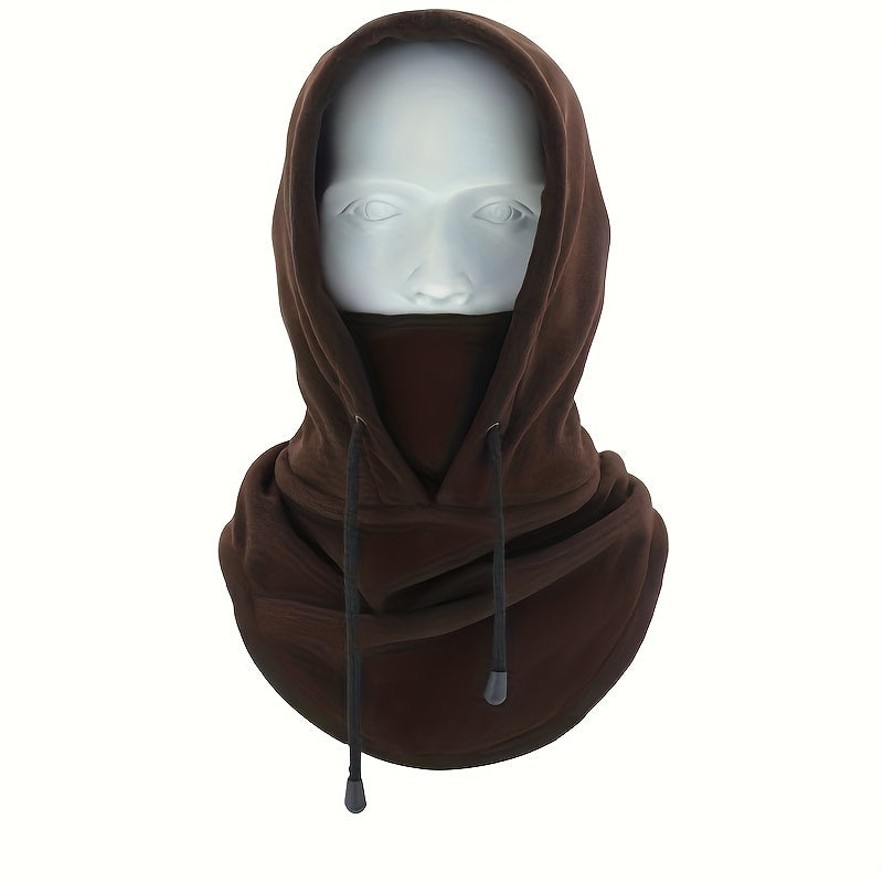 Stay warm during outdoor activities with this Polyester Balaclava Face Scarf. Perfect for cycling, skiing, or other cold weather activities, this windproof mask is crafted with woven techniques for durability. The elastic design ensures a comfortable