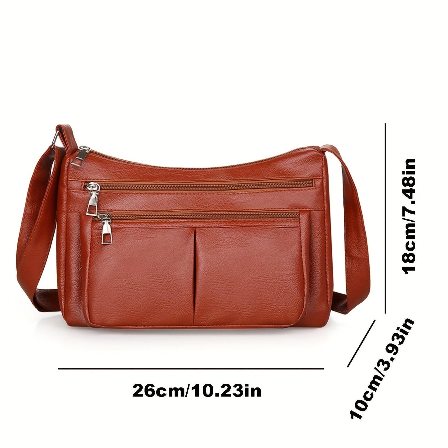 Stylish Crossbody Bag with Spacious Capacity, Ideal for Fashionable Moms on the Go