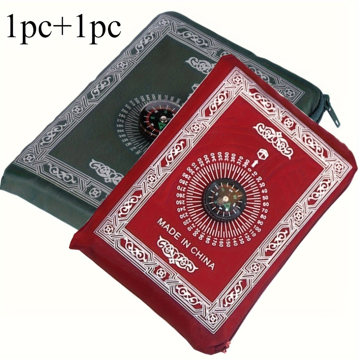 Muslims can now travel in comfort and style with this Travel Prayer Mat. Made from waterproof polyester, this portable worship blanket is perfect for use anywhere. It comes with a built-in compass for easy orientation during prayer, and is machine