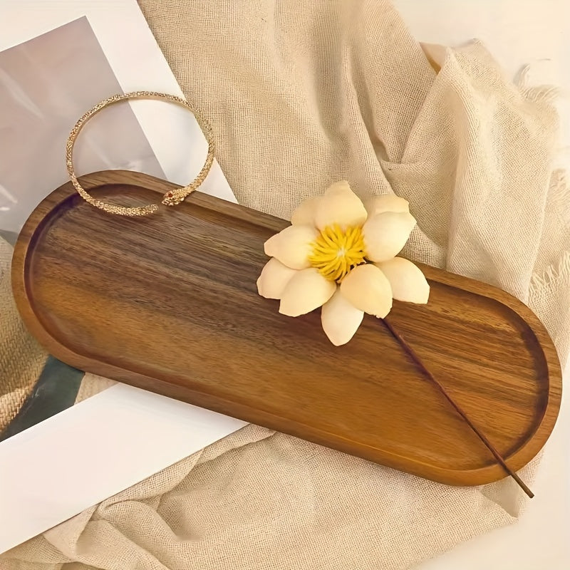 Wooden breakfast serving tray, food-safe, perfect for serving a variety of foods, ideal gift.