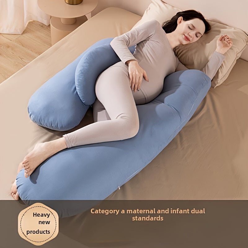 Every mother needs to have a maternity pillow. It provides waist protection, supports side sleeping, aids in pregnancy support, and acts as a versatile abdominal pillow. This pillow is perfect for the summer months of pregnancy and makes a special gift