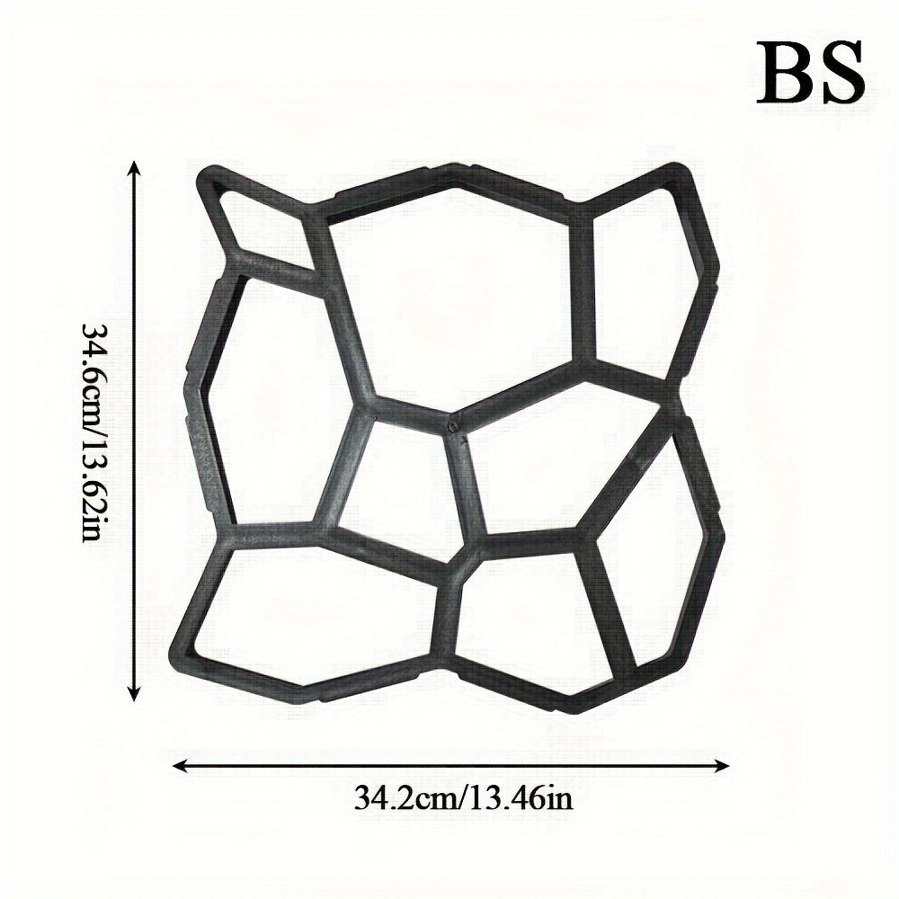 1 шт. Формочка для создания садовой дорожки своими руками - Прочный пластиковый формочка для создания камнеподобных текстур на открытых пространствах. Удобный инструмент для формовки цемента.