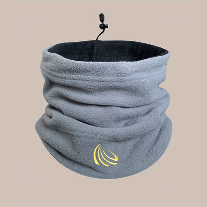 This unisex polyester fleece neck gaiter is a versatile multi-wear scarf ideal for skiing, hiking, biking, and staying warm in the winter. The double-sided thickened cap comes in a solid color and can be hand washed or dry cleaned. This knitted neck