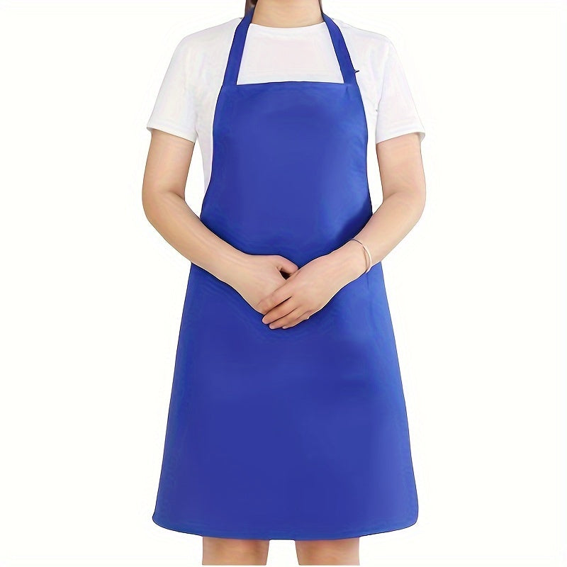 Waterproof adjustable polyester apron with pockets in red, black, and pink. Ideal for cooking, BBQ, and salon use. Great for BBQ essential gear.