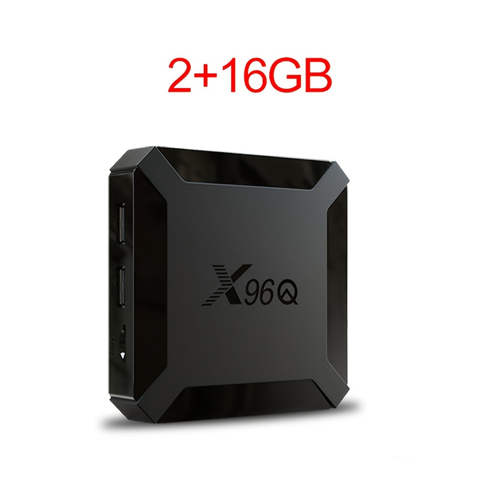 X96Q Smart TV Box with Android10, Allwinner H313 Quad Core CPU, 4K Streaming, 2.4G WiFi, EU Plug