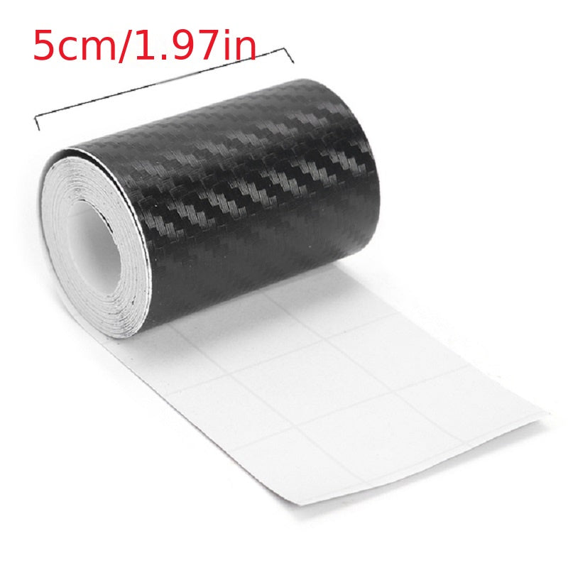 Improve car protection with DIY scratch-proof waterproof film for thresholds made of 5M carbon fiber.