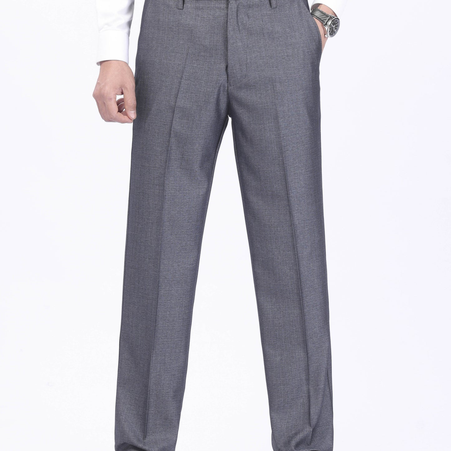 Large Men's Solid Color Business Pants