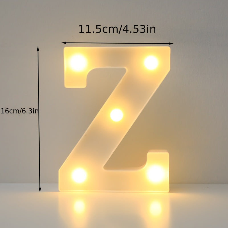 Luxury LED alphabet letter lights for home decoration. Perfect for weddings, birthdays, and Christmas parties.