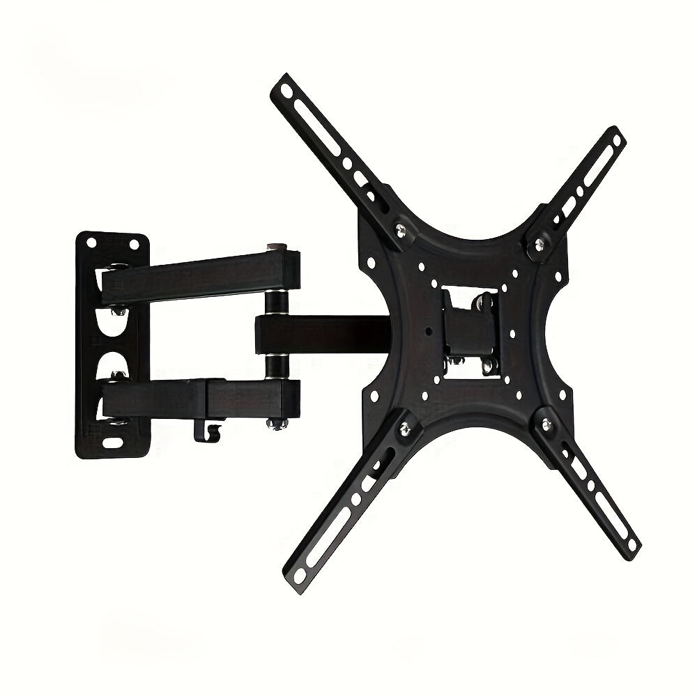 Adjustable TV & Monitor Wall Mount Bracket with Full Motion Articulating Arms for Swivel, Tilt & Extension - Compatible with 32-55 inch LED LCD Flat Curved Screens, Holds up to 44 lbs, Easy Installation with No Power Required.