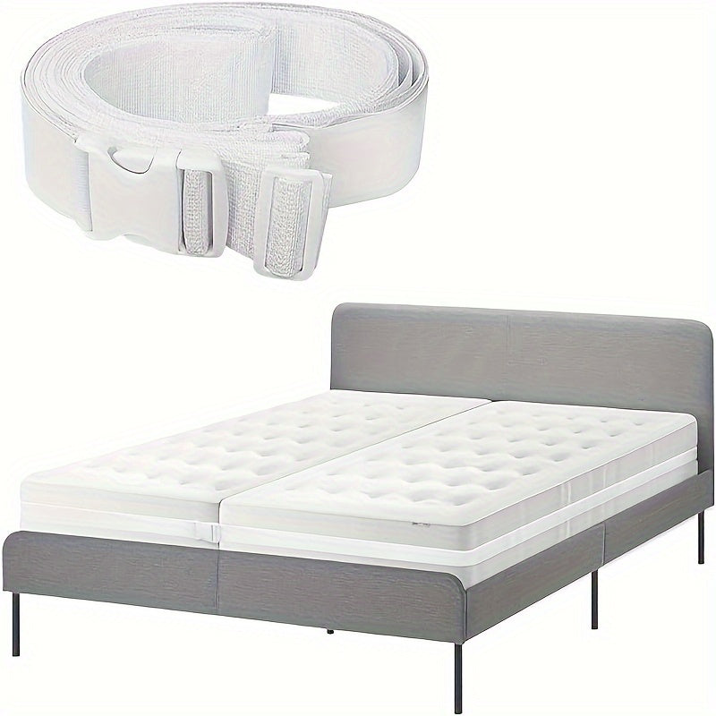 Adjustable bed joiner strap: Converts twin to king or twin XL to king bed with 10.06m long connector. Hand wash only, polyester cover.