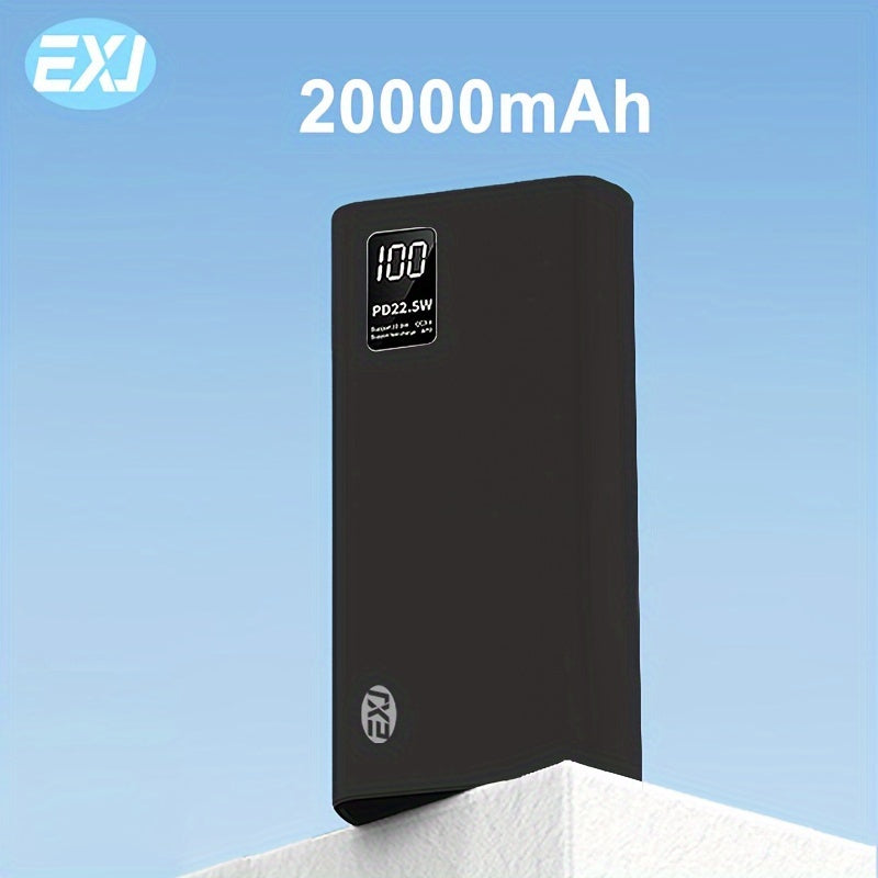 20000mAh power bank with 22.5W portable charger for iPhone 12 Pro and Android devices.