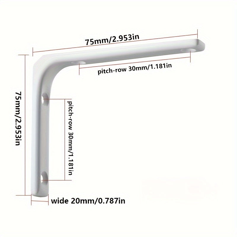 Triangle Bracket Holder Set, Partition Tripod Wall Mount, L-shaped Laminate Shelf Holder, Triangle Support Rack.