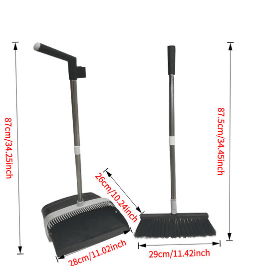 Get your Home, Office, School, or Dorm squeaky clean with our assortment of Cleaning Supplies, Pet Hair Removal Tools, and Household Broom and Dustpan Sets. This Durable Sweeping Broom and Creative Dustpan with Comb Teeth make for the perfect Christmas