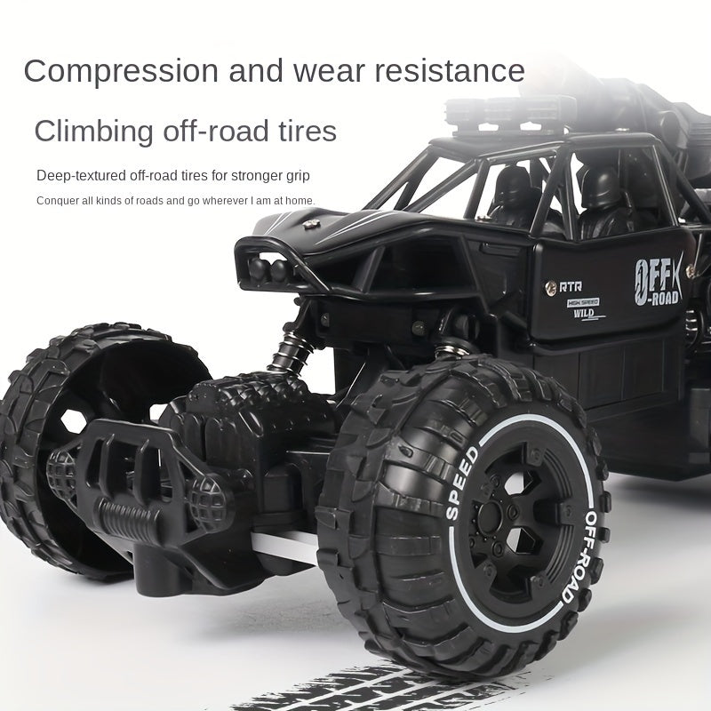 1:14 Scale 2.4G RC Off-Road Remote Control Car with LED Headlights & Rechargeable Battery - Ideal Gift for Valentine's Day or Thanksgiving. Suitable for Youngsters and Adults. Bold