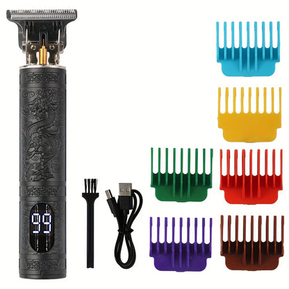 The V-Vimika Professional Hair Clippers are a cordless, USB rechargeable T-blade trimmer and beard shaver for men. Perfect for personal grooming, the T9 Haircut Kit features a 400mAh