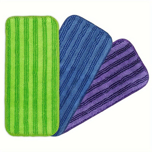 Versatile 12-Inch Microfiber Mop Pads for Home Cleaning - Ideal for Wet and Dry Surfaces