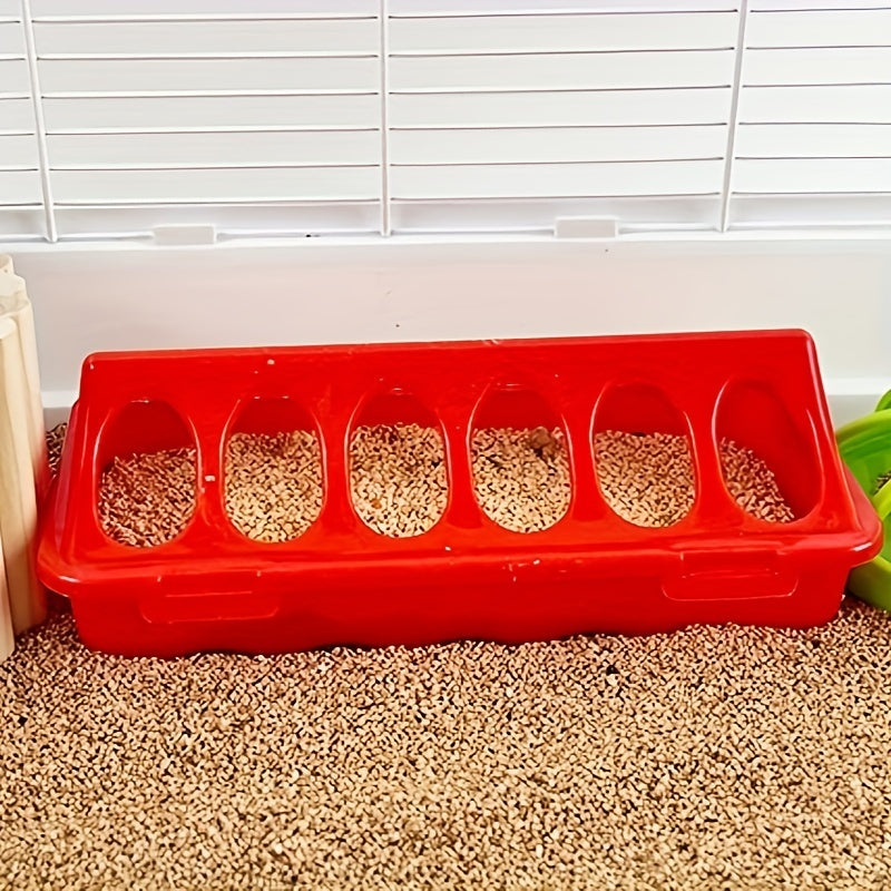 1 piece Rutin Chicken and Bird Feeder made of durable TPU material with a 12-hole design to prevent anti-spray for quail, pigeons, and small animals.