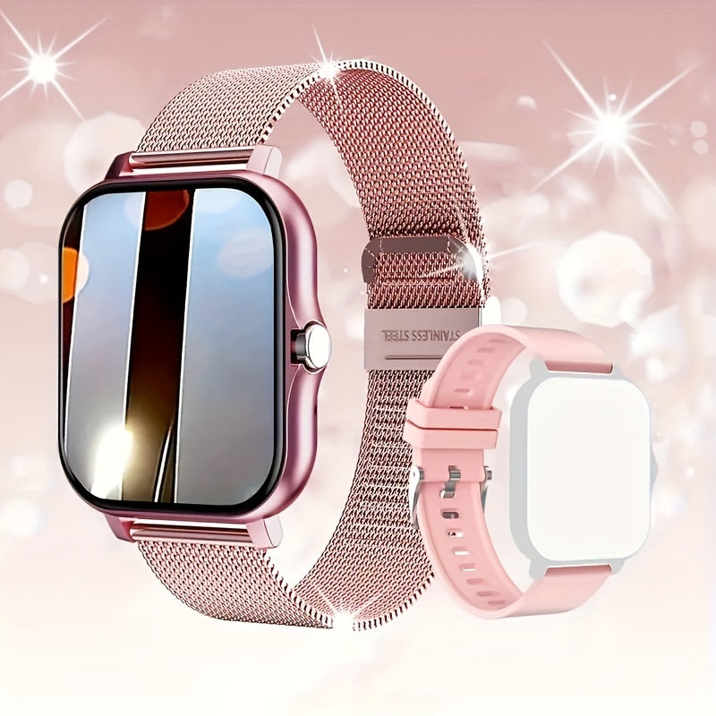 The new 1.85-inch full-touch HD fashion smart watch features wireless call functions, sports and sleep monitoring, and a large watch face. Suitable for Android and Apple phones, it's the