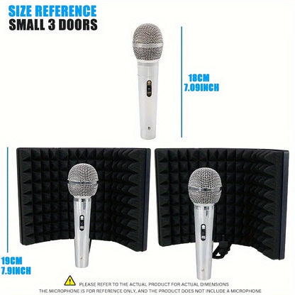 Isolate studio microphone with windproof cotton shield for improved recording quality. Eid Al-Adha Mubarak.