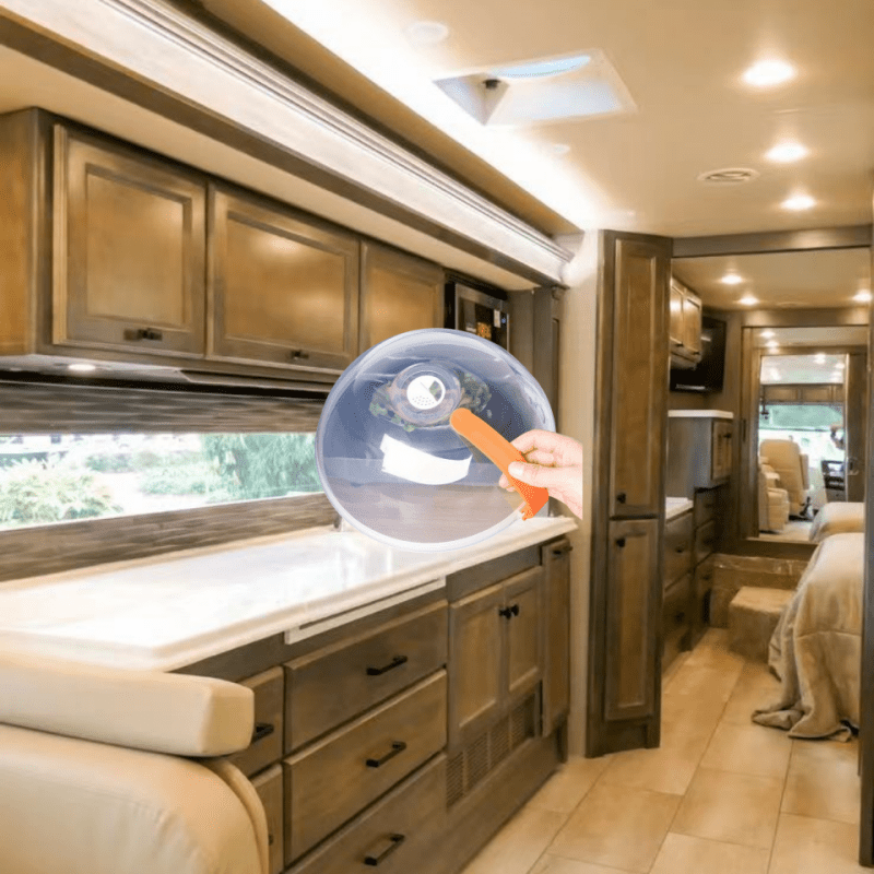 Multifunctional microwave-safe food cover for RVs, oil and splash-proof.