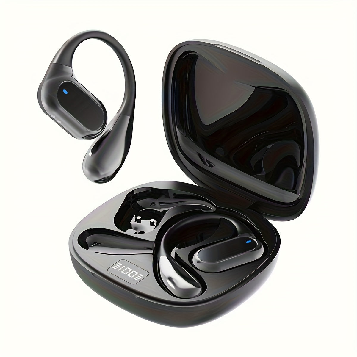 New Senyang 2025 True Wireless on-ear music headset with comfortable hanging Earbuds for Android & iPhone, with HD calling and HIFI bass.