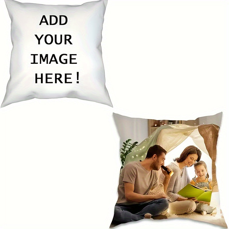 Transform your home decor with this custom photo pillowcase made from durable polyester. Featuring a single-sided print and a zippered closure, this traditional style pillowcase is machine washable for easy care. Perfect for adding a personal touch to