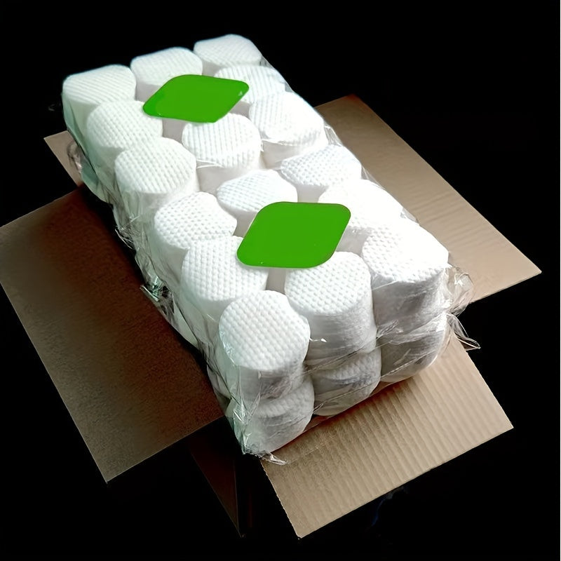 Large wrapped makeup remover pads, 80g, 6cm diameter, 500pcs, pearl pattern.