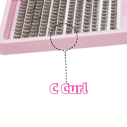 12 rows of 168 natural style false eyelashes for a DIY natural look to enhance your eyes' beauty.