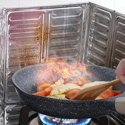 Choose from a single piece, two-piece set, or three-piece set of Foldable Kitchen Greaseproof Aluminum Spacers. These spacers provide a heat shield and are grease resistant, but should not come into direct contact with food. They are easy to clean