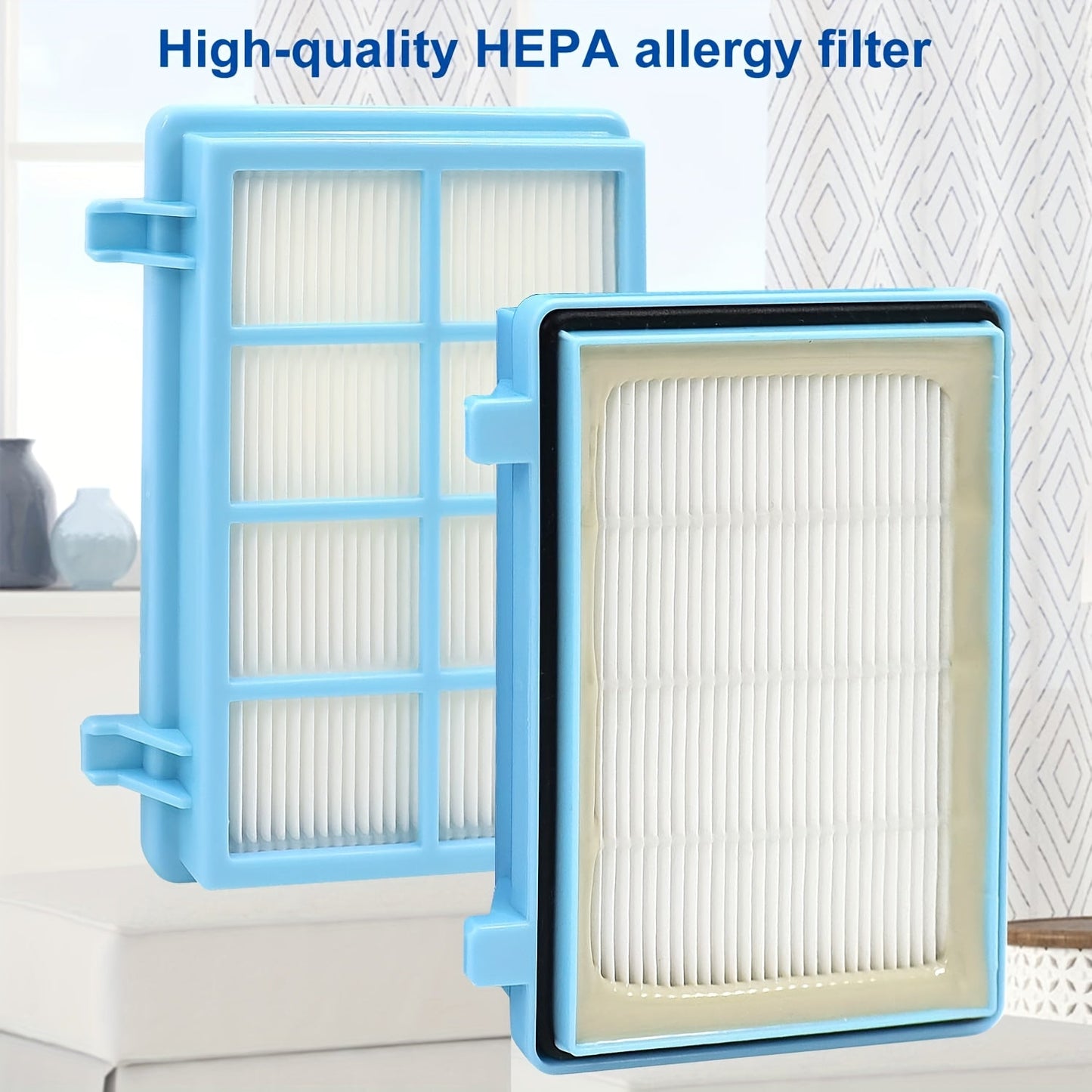 3 Piece Pack Vacuum Cleaner Filter Accessories, Compatible with PowerPro Compact and Active Vacuum Cleaners FC8010/01 FC9331 FC9332 FC9555 FC9556 - HEPA Allergy Filter Replacement Set