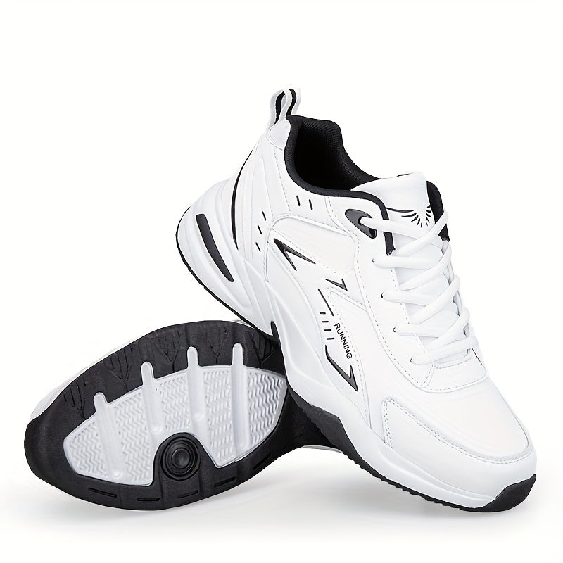 Men's non-slip sports shoes for all seasons, ideal for casual running and travel. Large size height-increasing design.