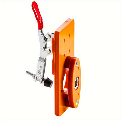 Eshiklar va shkaflar uchun 35mm Hinge Drill Guide Jig Set, ko'rinmas teshik punch joylashuvchisi bilan yog'och ishlash asboblari to'plami.